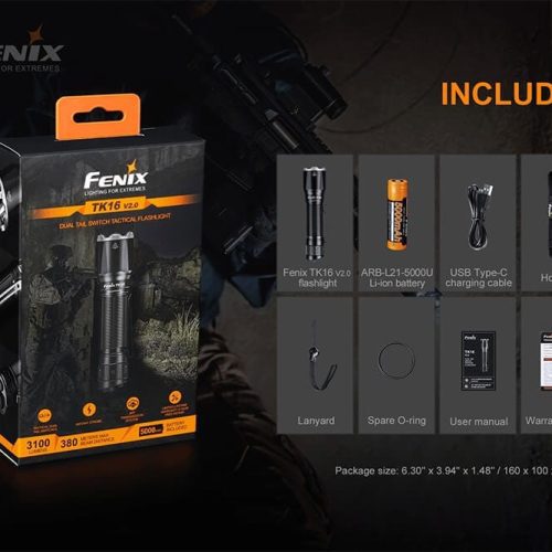 fenix store flashlights fenix tk16 v2 0 tactical flashlight 3100 lumens 42948235559125