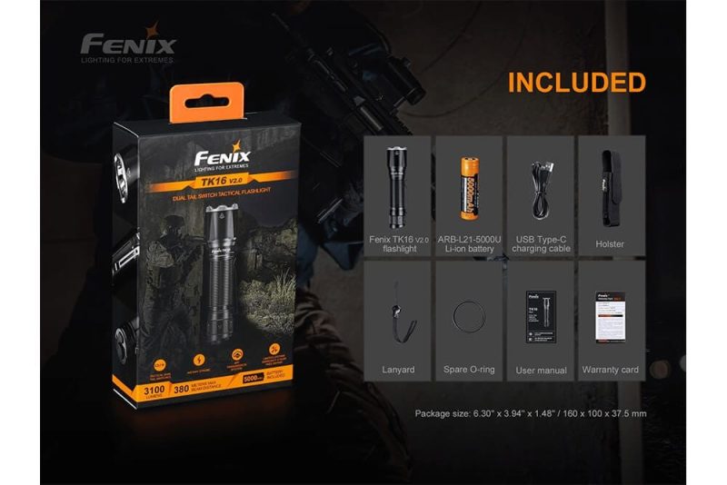 fenix store flashlights fenix tk16 v2 0 tactical flashlight 3100 lumens 42948235559125