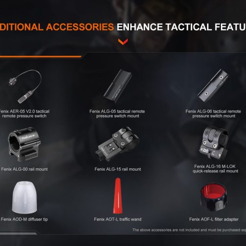 fenix store flashlights fenix tk22r rechargeable tactical duty flashlight 42948470603989