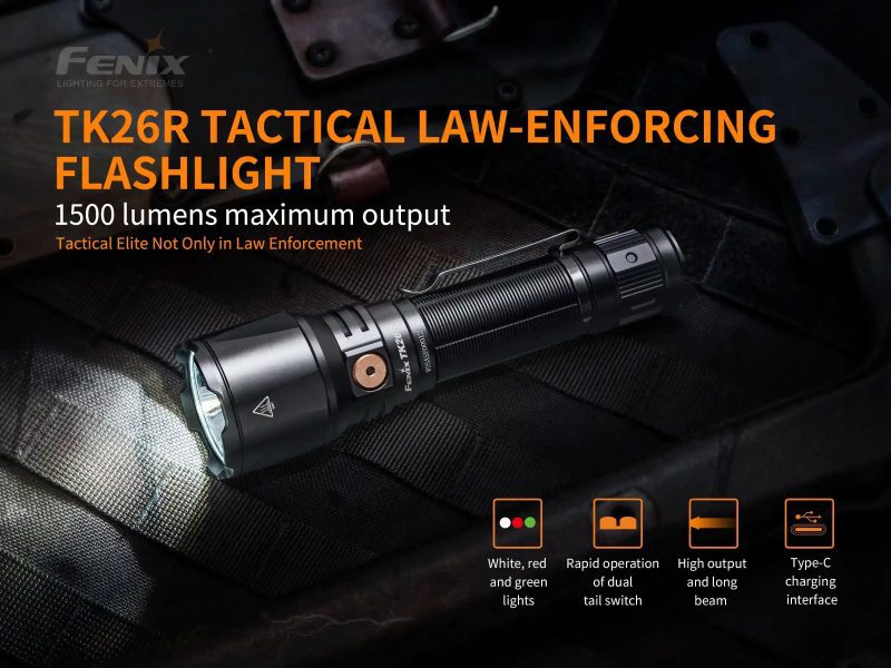 fenix store flashlights fenix tk26r tactical led flashlight 1500 lumens 42948189520085