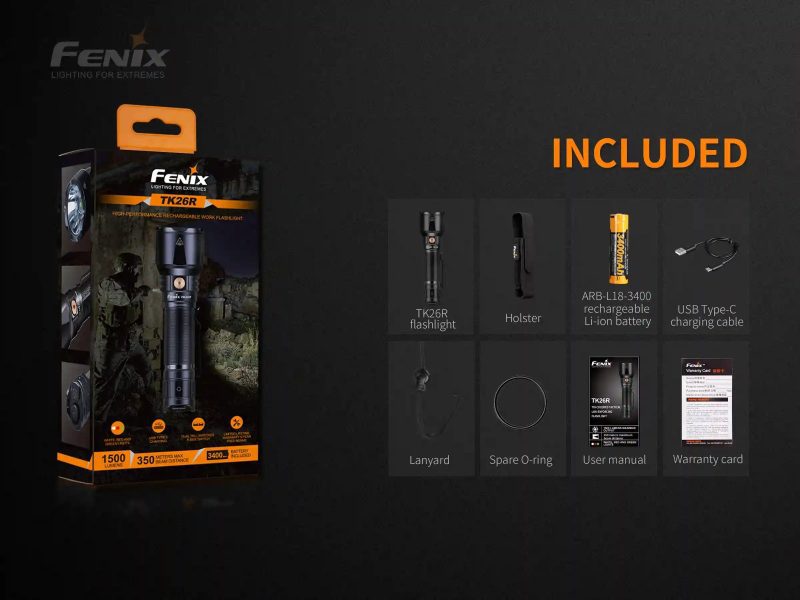 fenix store flashlights fenix tk26r tactical led flashlight 1500 lumens 42948194500821