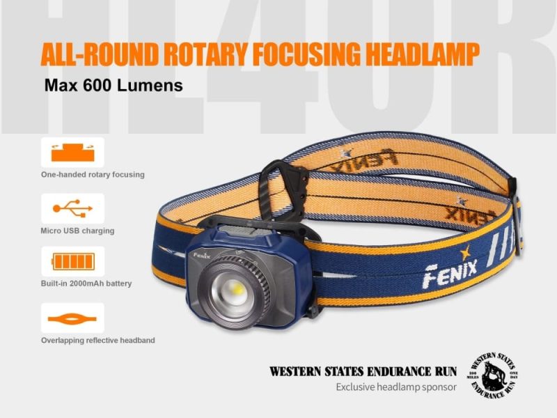 fenix store headlamp fenix hl40r focusable usb rechargeable led headlamp 42948384358613