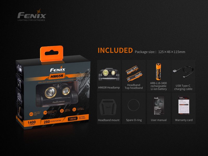 fenix store headlamp fenix hm65r rechargeable led headlamp 1400 lumens 42948196958421