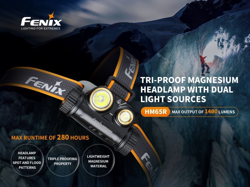 fenix store headlamp fenix hm65r rechargeable led headlamp 1400 lumens 42948197023957