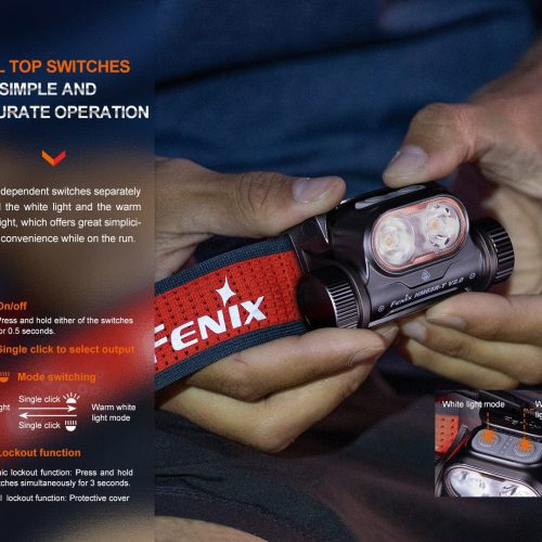 fenix store headlamp fenix hm65r t v2 rechargeable lightweight trail running headlamp 42948240081109