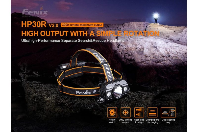 fenix store headlamp fenix hp30r v2 0 led headlamp 3000 lumens 42948484006101