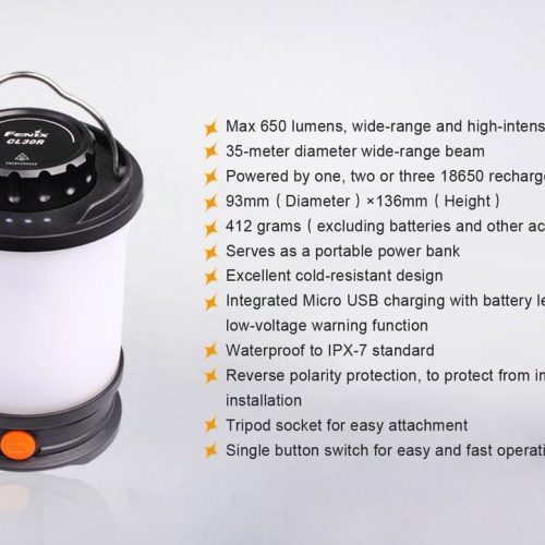 fenix store lantern fenix cl30r led camping lantern 42948199088341