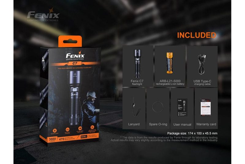 fenix store work flashlight fenix c7 high performance rechargeable led flashlight 3000 lumens 42948203282645