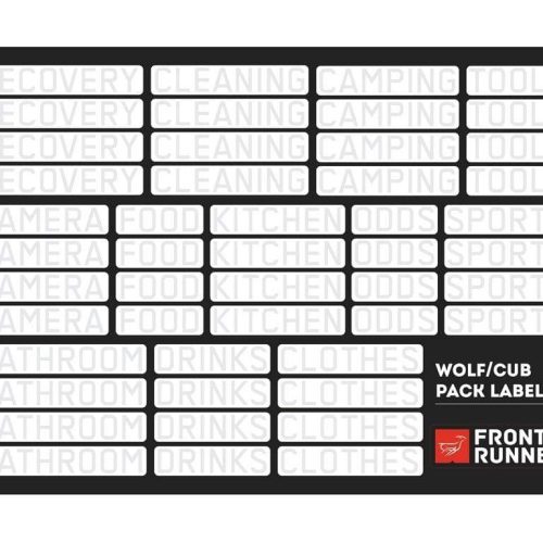 front runner camping gear wolf cub pack organizing labels by front runner 6625269612606