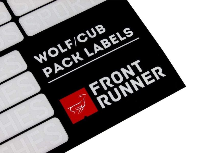 front runner camping gear wolf cub pack organizing labels by front runner 6625270366270