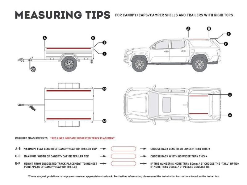 front runner roof rack truck canopy or trailer slimline ii rack kit various sizes 18049279459491