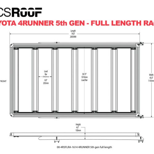 front runner roof racks acs roof over cab platform rack by leitner 40468250034389