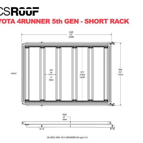 front runner roof racks acs roof over cab platform rack by leitner 40468250296533