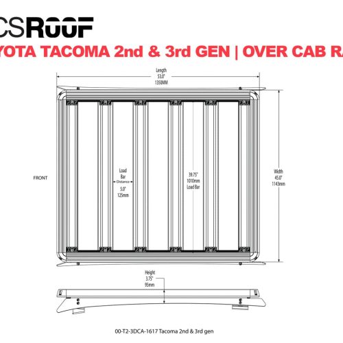 front runner roof racks acs roof over cab platform rack by leitner 40468250525909