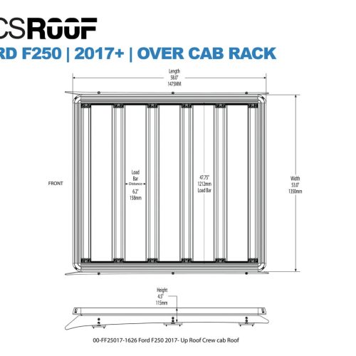 front runner roof racks acs roof over cab platform rack by leitner 40468250689749