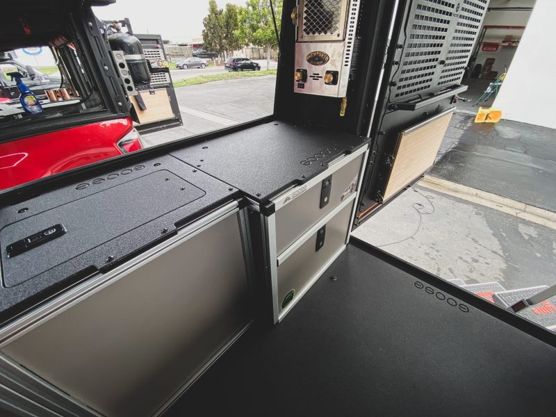 goose gear camper alu cab alu cabin ram 2500 3500 2019 present 5th gen rear double drawer module 37437655679189