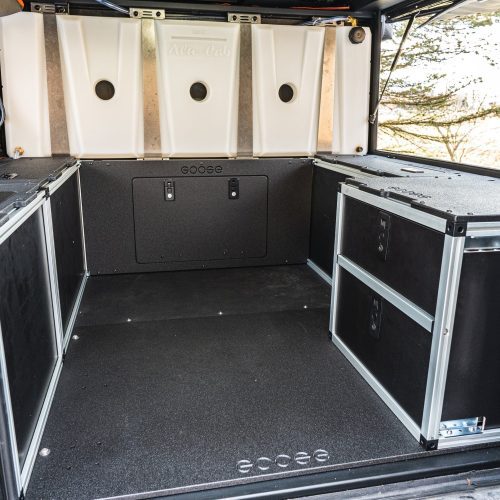 goose gear camper alu cab canopy camper v2 jeep gladiator 2019 present jt rear double drawer module 5 bed 37437639033045