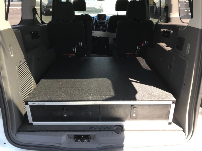 goose gear drawers ford transit connect 2014 present 2nd gen side x side drawer module 43 3 8 wide x 8 high x 40 depth 37437612654805