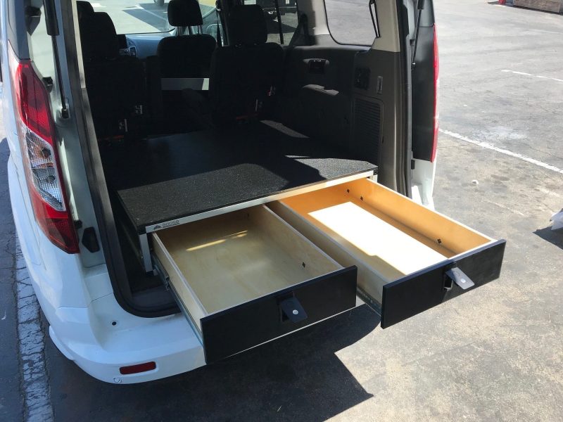 goose gear drawers ford transit connect 2014 present 2nd gen side x side drawer module 43 3 8 wide x 8 high x 40 depth 37437612720341