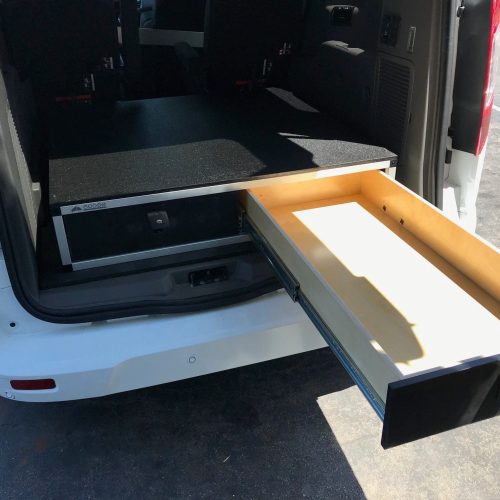 goose gear drawers ford transit connect 2014 present 2nd gen side x side drawer module 43 3 8 wide x 8 high x 40 depth 37437612753109