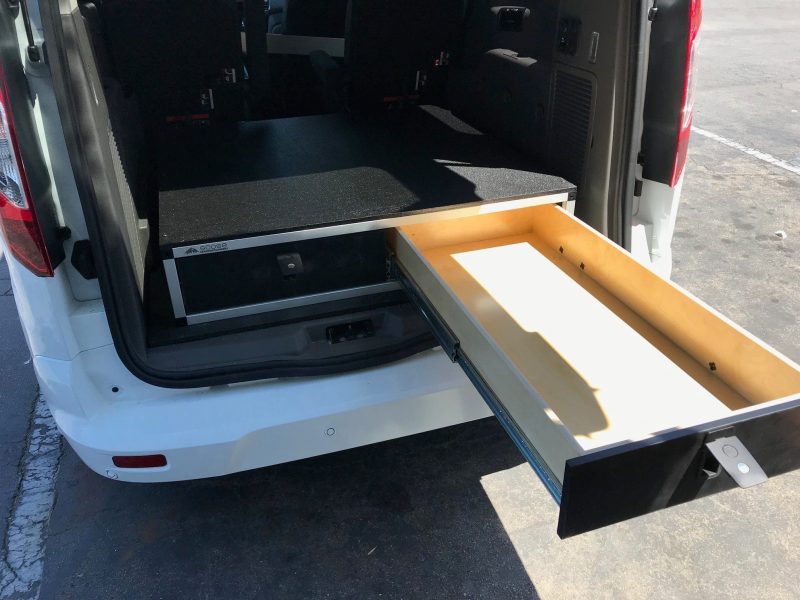 goose gear drawers ford transit connect 2014 present 2nd gen side x side drawer module 43 3 8 wide x 8 high x 40 depth 37437612753109