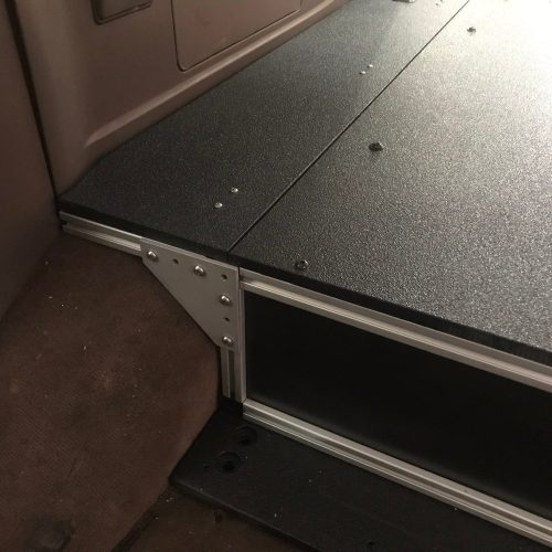 goose gear drawers toyota land cruiser 1991 1997 80 series side x side drawer module with fitted top plate 37437545283797