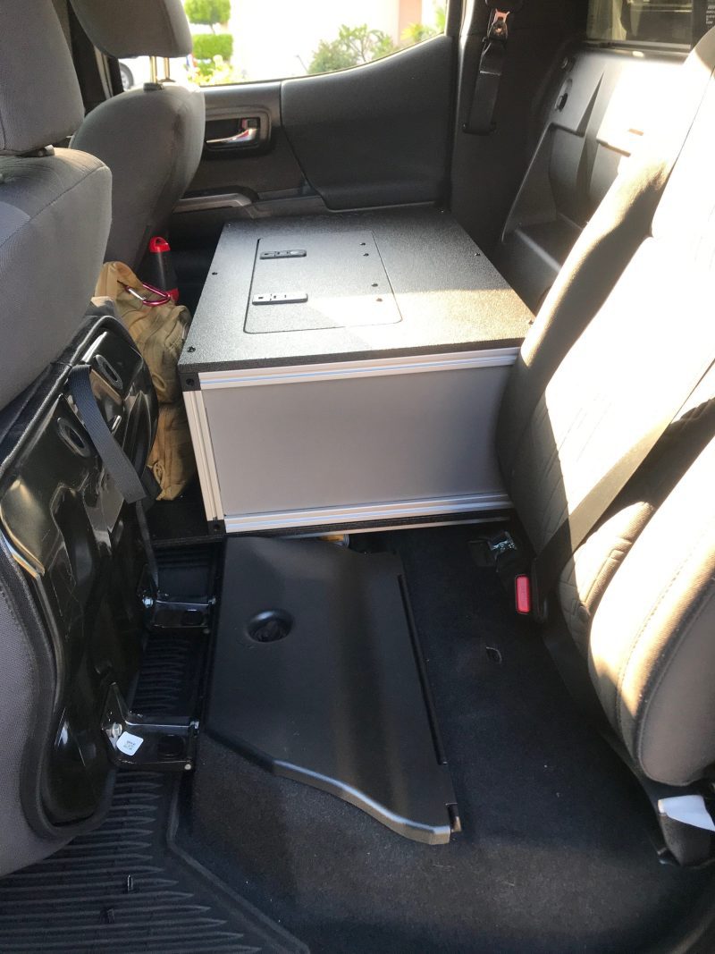 goose gear drawers toyota tacoma 2005 present 2nd and 3rd gen double cab second row single drawer module 60 passenger side 37437517299925