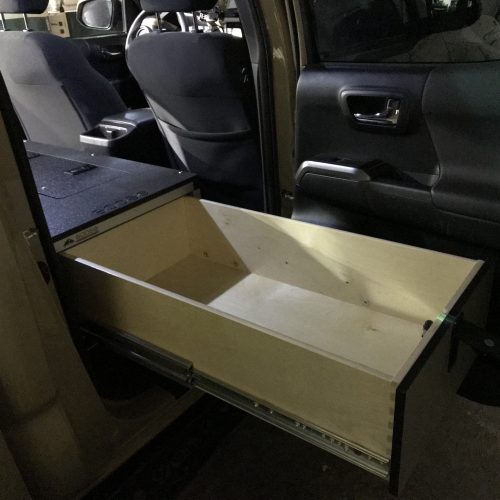 goose gear drawers toyota tacoma 2005 present 2nd and 3rd gen double cab second row single drawer module 60 passenger side 37437517365461