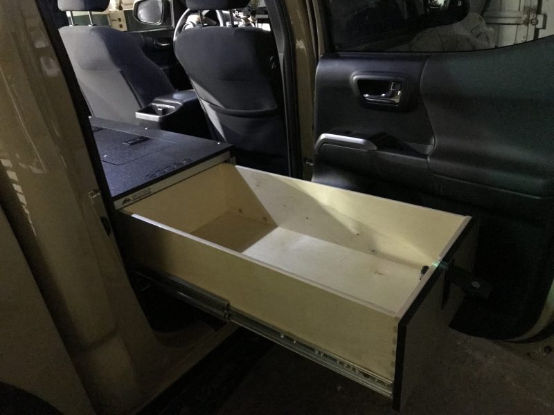 goose gear drawers toyota tacoma 2005 present 2nd and 3rd gen double cab second row single drawer module 60 passenger side 37437517365461