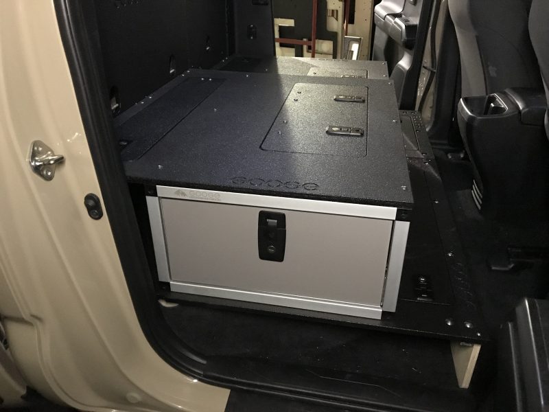 goose gear drawers toyota tacoma 2005 present 2nd and 3rd gen double cab second row single drawer module 60 passenger side 37437517398229