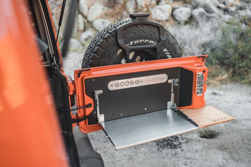 goose gear goose gear accessories include shipping jeep wrangler 2018 present jl jlu goose gear tailgate table 37437585621205