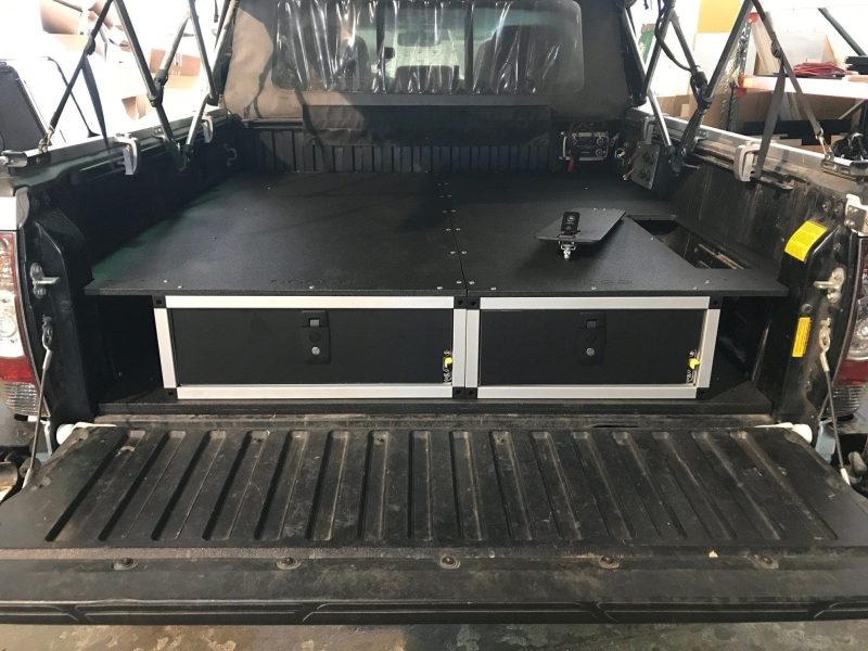 goose gear goose gear plate toyota tacoma 2005 present 2nd and 3rd gen truck bed single drawer module top plates 37437513597141