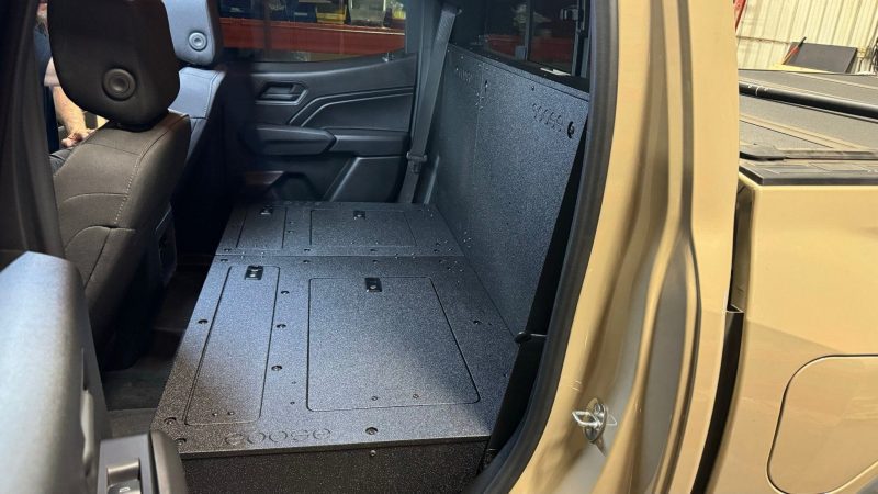 goose gear seat delete plate system 100 with backwall include shipping chevy colorado gmc canyon 2023 present 3rd gen explore series second row seat delete 100 42888293843157