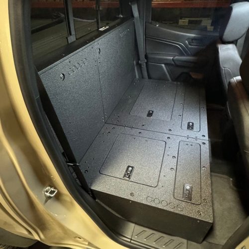 goose gear seat delete plate system 100 with backwall include shipping chevy colorado gmc canyon 2023 present 3rd gen explore series second row seat delete 100 42888293941461