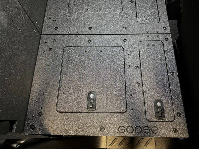 goose gear seat delete plate system 100 with backwall include shipping chevy colorado gmc canyon 2023 present 3rd gen explore series second row seat delete 100 42888294105301