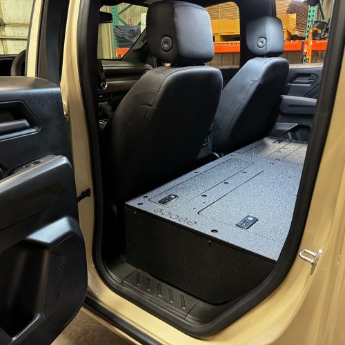 goose gear seat delete plate system 100 with backwall include shipping chevy colorado gmc canyon 2023 present 3rd gen explore series second row seat delete 100 42888294236373