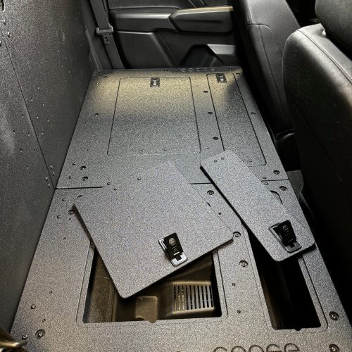 goose gear seat delete plate system 100 with backwall include shipping chevy colorado gmc canyon 2023 present 3rd gen explore series second row seat delete 100 42888294498517