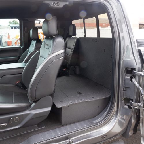 goose gear seat delete plate system ford super duty f250 f550 2017 present 4th 5th gen super cab second row seat delete plate system 42888274018517