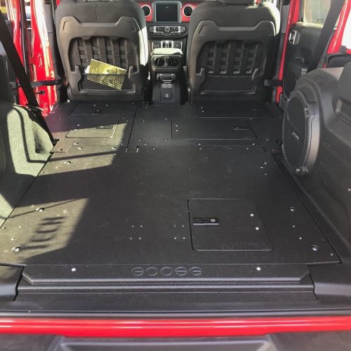 goose gear seat delete plate system jeep wrangler 2018 present jlu 4 door second row seat delete plate system 42888221098197