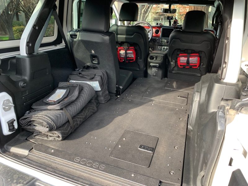 goose gear seat delete plate system jeep wrangler 2018 present jlu 4 door second row seat delete plate system 42888221130965