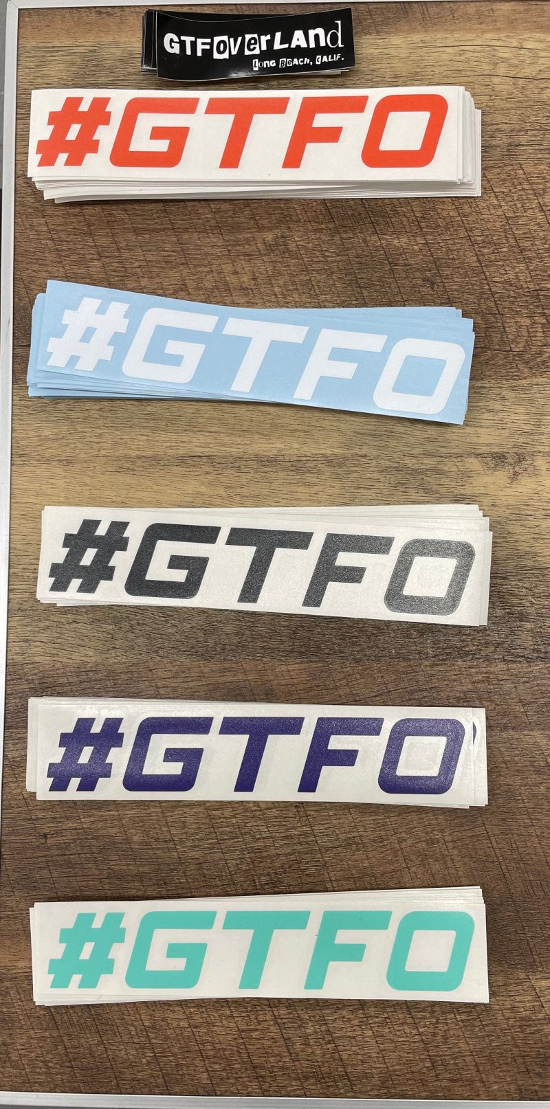 gtfoverland hashtag sticker 39584647184597