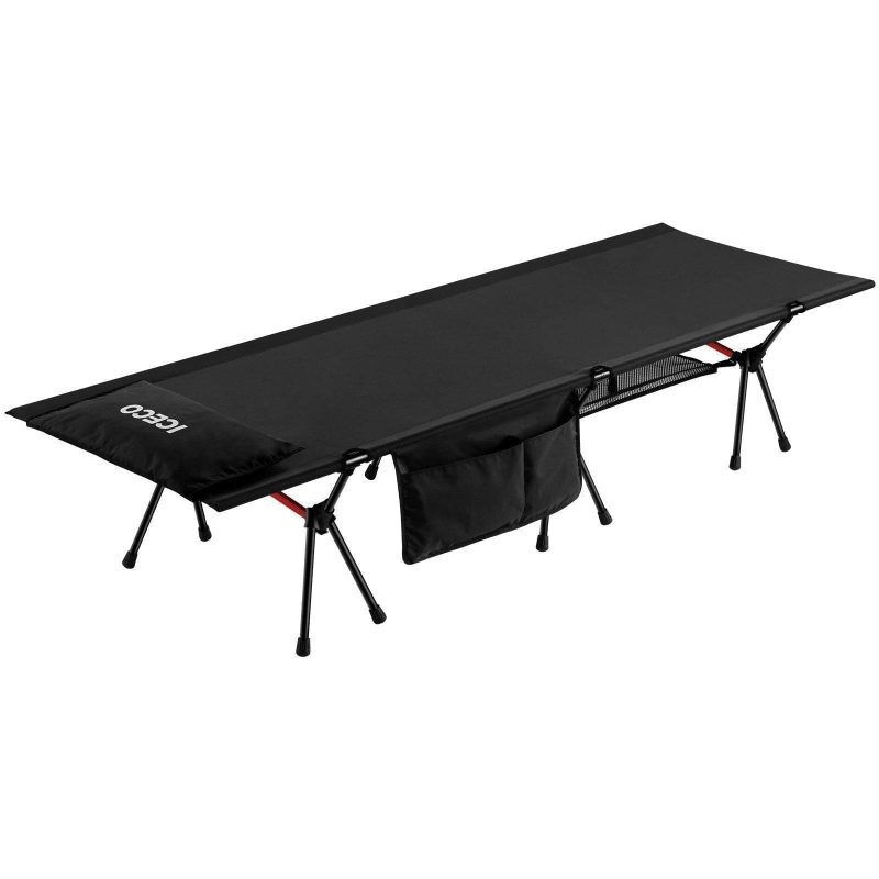 iceco wholesale cots black portable camping cot iceco 43129315098837