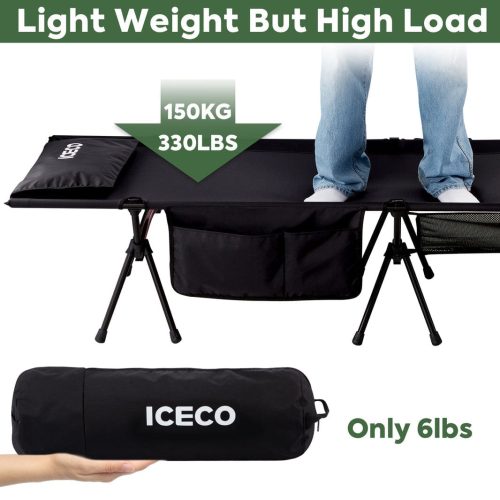 iceco wholesale cots black portable camping cot iceco 43129315328213