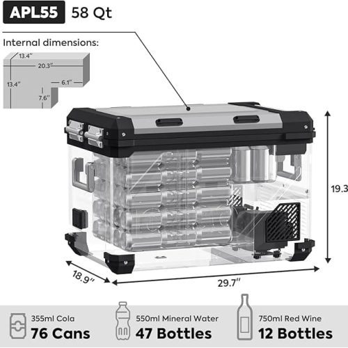 iceco wholesale fridges apl55 dual zone 12 volt fridge refrigerator iceco 55 lt 43129305497813