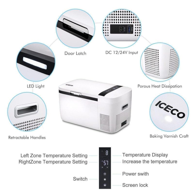 iceco wholesale fridges go20 dual zone 12v portable freezer iceco 20 lt 43129308414165