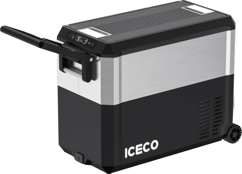 iceco wholesale fridges jp50 pro dual zone wheeled car fridge with cover golden iceco 50 lt 43129315000533