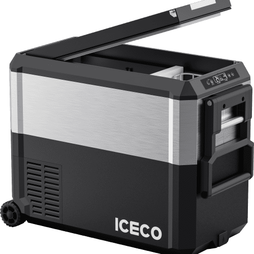 iceco wholesale fridges jp50 pro dual zone wheeled car fridge with cover golden iceco 50 lt 43129315459285