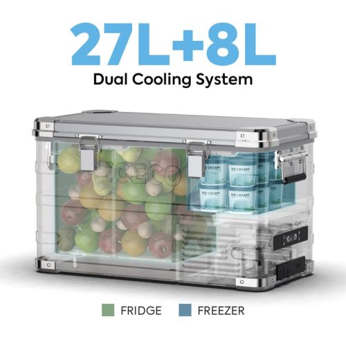 iceco wholesale fridges silver apl35 dual zone aluminum fridge refrigerator iceco 35 lt 43129310806229