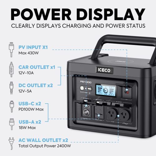 iceco wholesale portable power devices pb1000 portable power station iceco 43129289081045