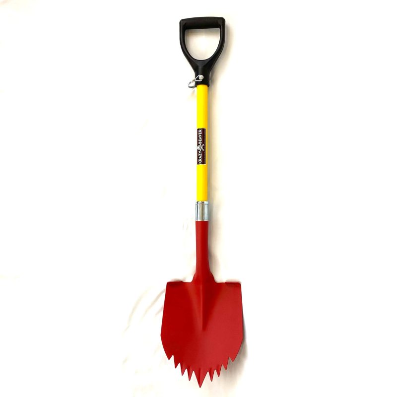 krazy beaver tools recovery gear camping gear shovel camping 159 99 krazy beaver shovel textured red head yellow handle 45637 40692770210005